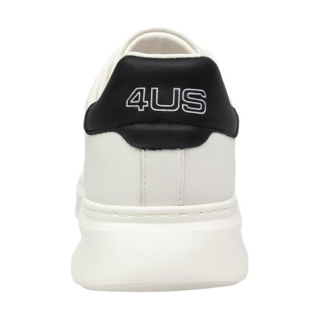 Paciotti 4US 0051 Sneaker Uomo Stringate con Logo in Rilievo Bianca