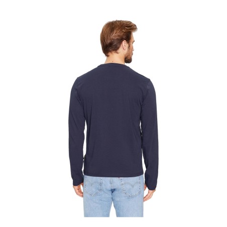 Napapijri NP0A4HN71761 SALIS LS T-Shirt Uomo Girocollo Blu Marine