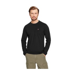 Napapijri NP0A4HN70411 SALIS LS T-Shirt Uomo Girocollo Black