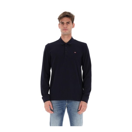 Napapijri  NP0A4I8Q1761 EALIS LS 1 Polo Uomo Blu Marine