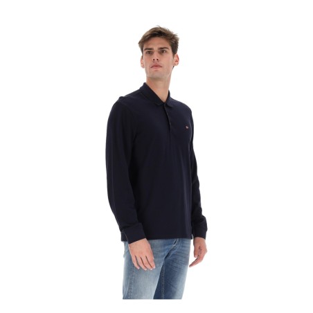 Napapijri  NP0A4I8Q1761 EALIS LS 1 Polo Uomo Blu Marine