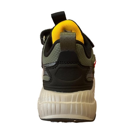 Bull Boys DNAL 5100 SPINOSAURO Scarpe Bambino Sneaker Con Strappo Nero Verde