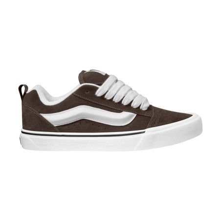 VANS VN0009QCNWH1 KNU SKOOL Sneakers Unisex Stringate Marrone Bianco