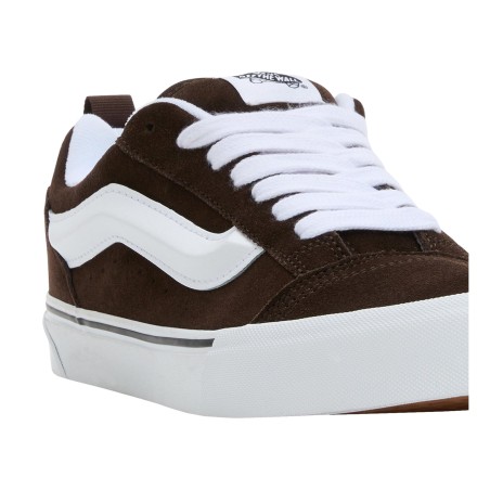 VANS VN0009QCNWH1 KNU SKOOL Sneakers Unisex Stringate Marrone Bianco