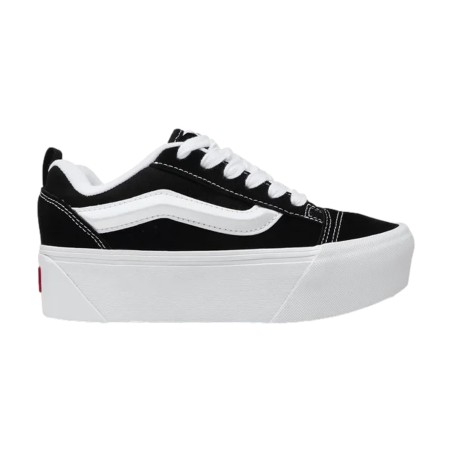 VANS VN000CP66BT1 KNU STACK Sneakers Donna Platform Stringate Nero/Bianco