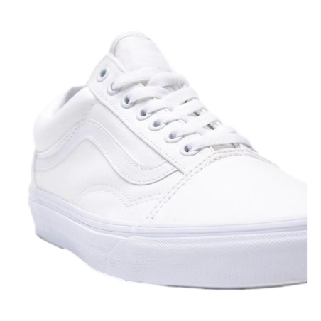 VANS VN000D3HW001 OLD SKOOL Sneakers Unisex Stringate Bianco 