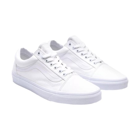 VANS VN000D3HW001 OLD SKOOL Sneakers Unisex Stringate Bianco 