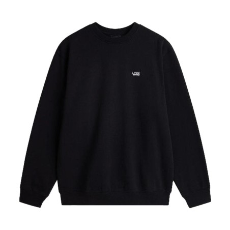 VANS VN000RA0BLK1 LEFT CHEST CREW Felpa Uomo Felpata Girocollo Nero