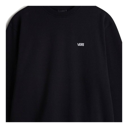 VANS VN000RA0BLK1 LEFT CHEST CREW Felpa Uomo Felpata Girocollo Nero