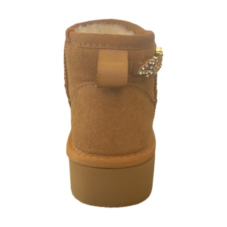 Paciotti 4US K251-64 Stivaletti Bambina con Accessori Laterale Camel