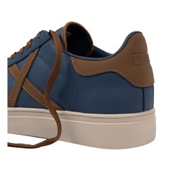 MUNICH 8080112 RETE112 Sneakers in Pelle Blu Cuoio 2