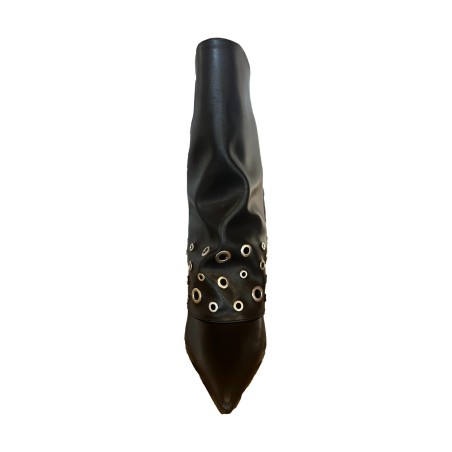 Gold & Gold GV111 Stivaletto Donna Tacco Medio Nero