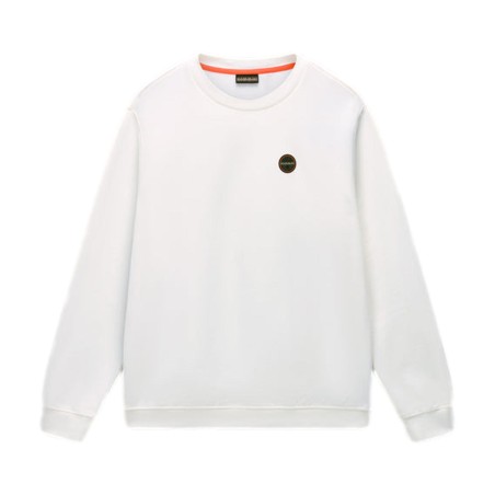 Napapijri NP0A8946206 B-BADGE C1 Felpa Uomo Girocollo White Heron