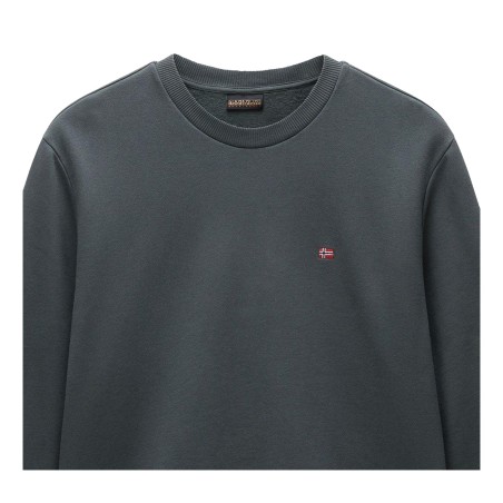 Napapijri NP0A4FQWG1S BALIS CREW 1 Felpa Uomo Girocollo Cotone Felpato Green Urban