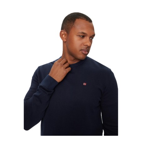 Napapijri  NP0A4I2G176 DROZ 5 Maglioncino Uomo Girocollo Blu Marine