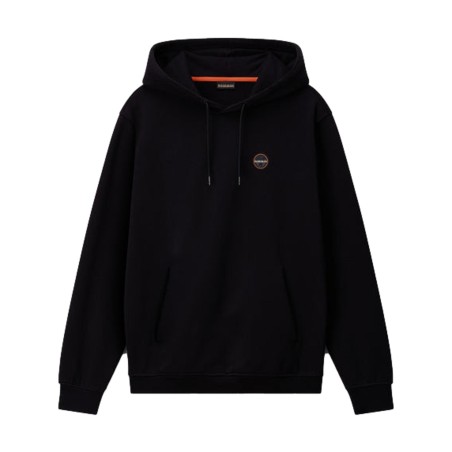 Napapijri NP0A891L941 B-BADGE H Felpa Uomo Con Zip E Cappuccio Black