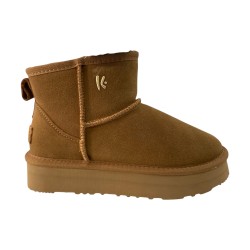 KEYS K11401 Scarpe Donna Stivaletti Mammut Platform Camel