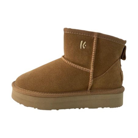 KEYS K11401 Scarpe Donna Stivaletti Mammut Platform Camel
