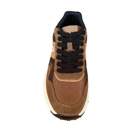 Paciotti 4US26-009  Sneakers Uomo Stringate In Vera Pelle Brown/Camel