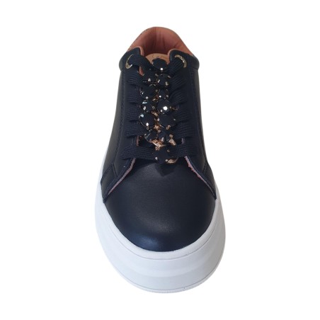 Alviero Martini 1a Classe N 2270 0289 Sneaker Stringato Donna Black Geo Beige