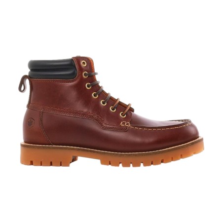 Lumberjack 102217658 NEWTON Anfibi Uomo  In Vera Pelle Stringate Brunello