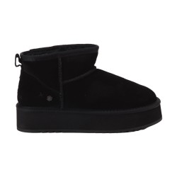Lumberjack 102243700 GOLDA Mammut Ankle Boot Donna con Pelliccia Platform Nero