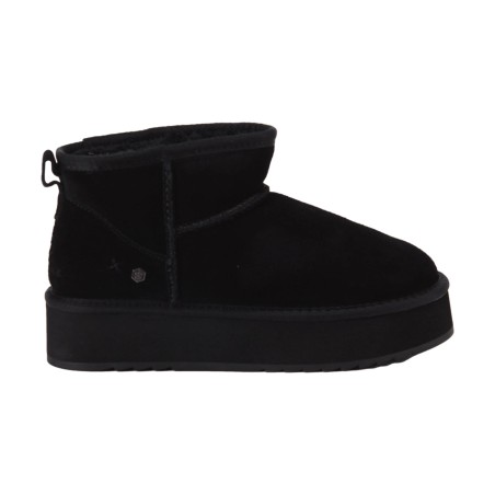 Lumberjack 102243700 GOLDA Mammut Ankle Boot Donna con Pelliccia Platform Nero