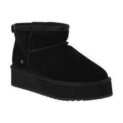 Lumberjack 102243700 GOLDA Mammut Ankle Boot Donna con Pelliccia Platform Nero 2