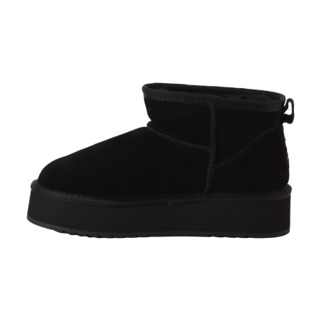 Lumberjack 102243700 GOLDA Mammut Ankle Boot Donna con Pelliccia Platform Nero