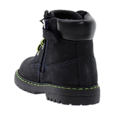 Lumberjack RIVULET 102226541 022 Stivaletti Stringati Bambino con Zip Navy Blue