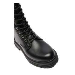 Refresh 172081 Anfibi Donna Stringati Con Zip Laterale Nero 2