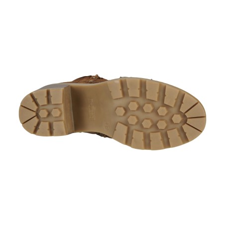 Refresh 173031 Stivaletto Donna Tacco Medio Con Zip Laterale Camel 