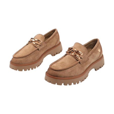 XTI 144459 Mocassino Donna Con Accessorio Beige