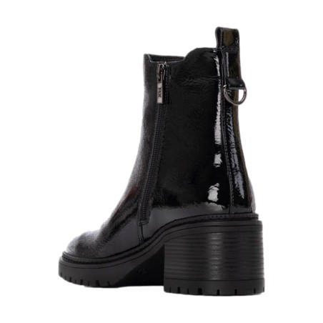 XTI 144277 Stivaletti Donna Con Zip Laterale In Vernice Nero