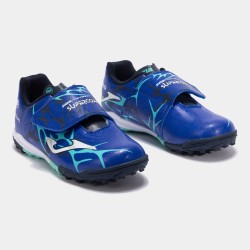 JOMA SUPER COPA 2504 Scarpe da Calcetto Bambino Royal Blue Turf 2