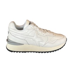 W6YZ  0N06 YAK-M Sneakers Uomo Stringate In Vera Pelle Bianco