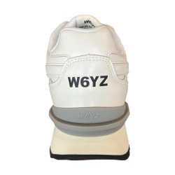 W6YZ  0N06 YAK-M Sneakers Uomo Stringate In Vera Pelle Bianco 2