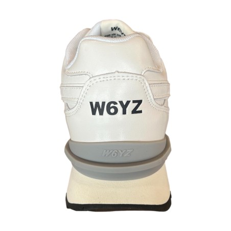 W6YZ  0N06 YAK-M Sneakers Uomo Stringate In Vera Pelle Bianco