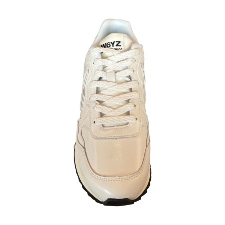 W6YZ  0N06 YAK-M Sneakers Uomo Stringate In Vera Pelle Bianco