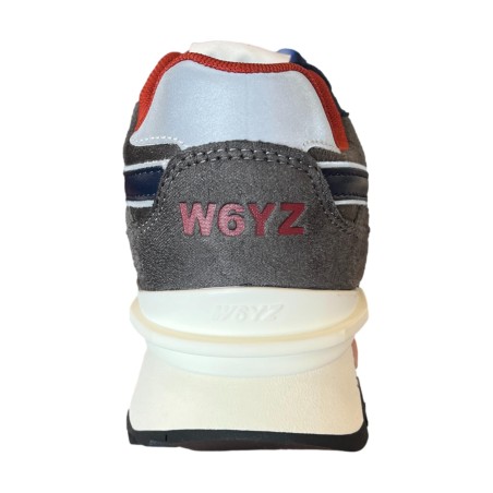 W6YZ 1C17 YAK-M Sneakers Uomo Stringate Blu/Antracite