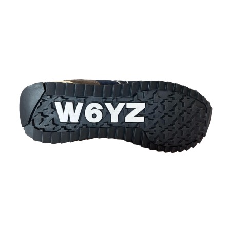 W6YZ 1C17 YAK-M Sneakers Uomo Stringate Blu/Antracite