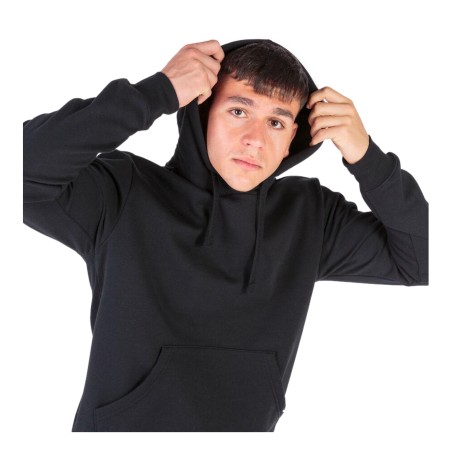 Joma 102108 001 Montana Felpa Uomo in Cotone Felpato con Cappuccio Nero