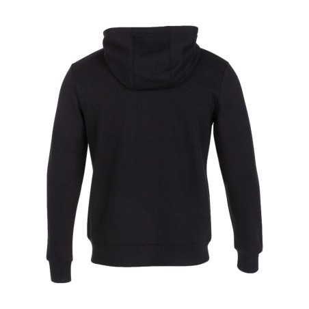 Joma 102109 100 JUNGLE Felpa Uomo in Cotone Garzato con Zip e Cappuccio Nero
