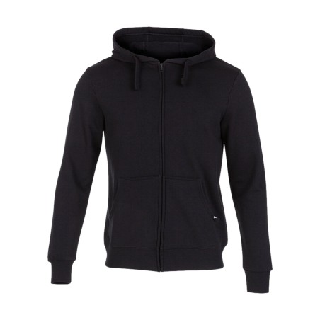 Joma 102109 100 JUNGLE Felpa Uomo in Cotone Garzato con Zip e Cappuccio Nero