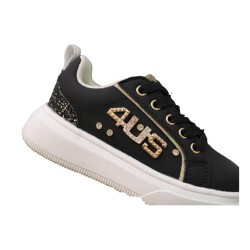 Paciotti 4US K25990 Sneakers Bambina Stringate con Zip Laterale Nero/Glitter 2