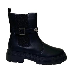 Paciotti 4US M24275 Stivaletto Bambina Con Zip Laterale Nero