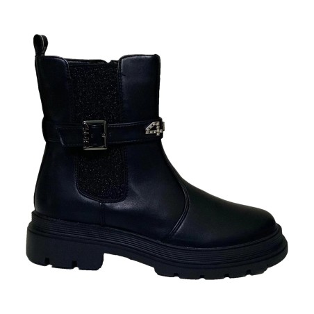 Paciotti 4US M24275 Stivaletto Bambina Con Zip Laterale Nero