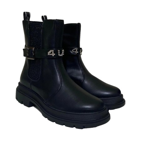 Paciotti 4US M24275 Stivaletto Bambina Con Zip Laterale Nero