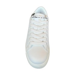 MARC ELLIS FW25/6001 SINTRA Sneakers Donna Stringate White/Black/Gold 2
