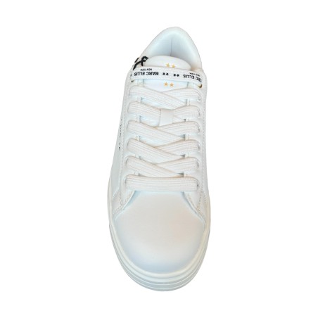 MARC ELLIS FW25/6001 SINTRA Sneakers Donna Stringate White/Black/Gold
